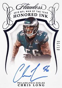 2019 Panini Flawless - Honored Ink Sapphire #HI-CLO Chris Long Front