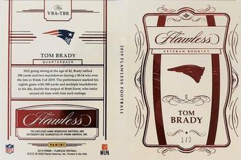 2019 Panini Flawless - Veteran Booklets Brand Logo #VBA-TBR Tom Brady Back