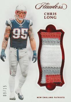 2019 Panini Flawless - Patches Ruby #P26 Chris Long Front