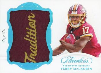 2019 Panini Flawless - Rookie Patches Platinum #PAT-TML Terry McLaurin Front