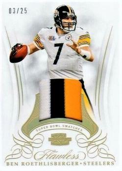 2019 Panini Flawless - Super Bowl Swatches #SBXL Ben Roethlisberger Front