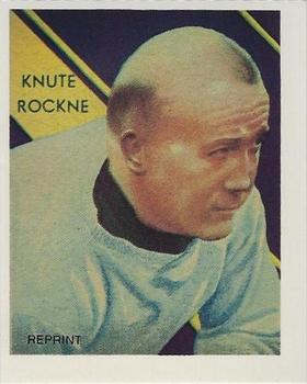 1987 Hygrade Football's All-Time Greats - Rare and Famous Reprints #NNO Knute Rockne Front