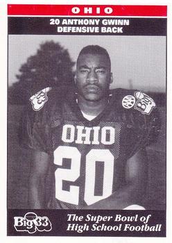 1993 Big 33 Ohio High School #NNO Anthony Gwinn Front