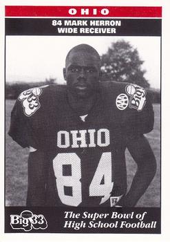 1993 Big 33 Ohio High School #NNO Mark Herron Front