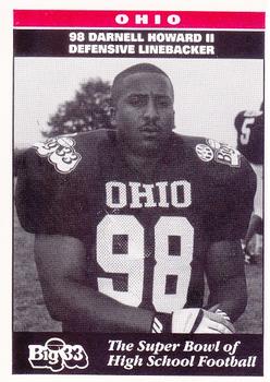 1993 Big 33 Ohio High School #NNO Darnell Howard Jr. Front