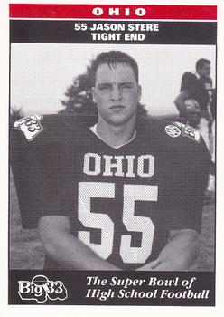 1993 Big 33 Ohio High School #NNO Jason Stere Front