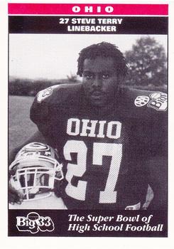 1993 Big 33 Ohio High School #NNO Steve Terry Front