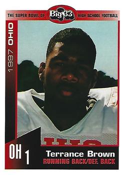 1997 Big 33 Ohio High School #NNO Terrance Brown Front