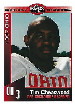 1997 Big 33 Ohio High School #NNO Tim Cheatwood Front