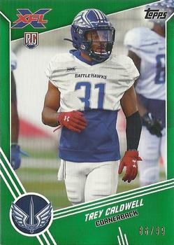 2020 Topps XFL - Green #127 Trey Caldwell Front