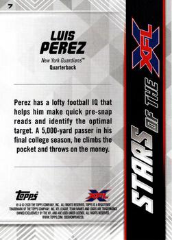 2020 Topps XFL - Stars of the XFL #7 Luis Perez Back