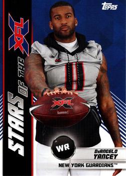 2020 Topps XFL - Stars of the XFL #11 DeAngelo Yancey Front