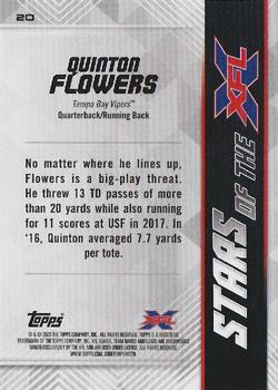 2020 Topps XFL - Stars of the XFL #20 Quinton Flowers Back