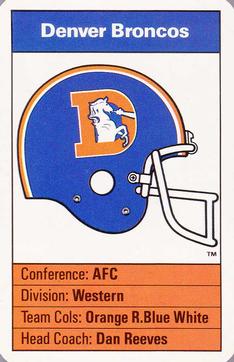 1987 Ace Fact Pack Denver Broncos #NNO Broncos information Front