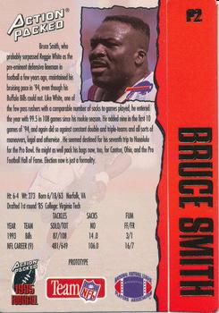 1995 Action Packed - Prototypes #P2 Bruce Smith Back