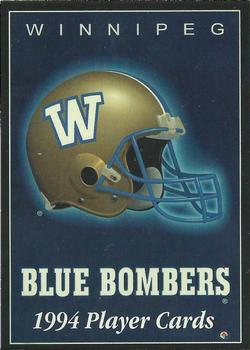 1994 Double D Winnipeg Blue Bombers #1 Cover Card Front