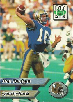 1994 Double D Winnipeg Blue Bombers #2 Matt Dunigan Front