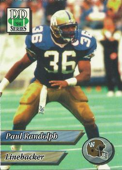 1994 Double D Winnipeg Blue Bombers #12 Paul Randolph Front