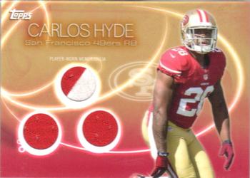2014 Topps - Relics Triple #1 Carlos Hyde Front