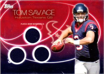 2014 Topps - Relics Triple #10 Tom Savage Front