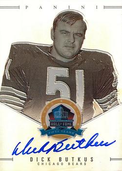 2014 Panini Spectra - 50th Anniversary Pro Football Hall of Fame Signatures #DB Dick Butkus Front