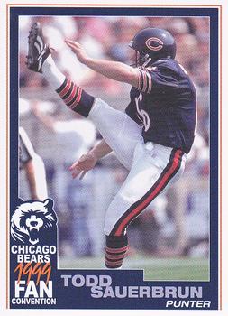 1999 United Airlines Chicago Bears #NNO Todd Sauerbrun Front
