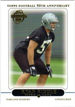 2005 Topps - Oakland Raiders #3 Ryan Riddle Front