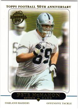 2005 Topps - Oakland Raiders #4 Pete McMahon Front