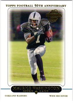 2005 Topps - Oakland Raiders #5 Maurice Washington Front