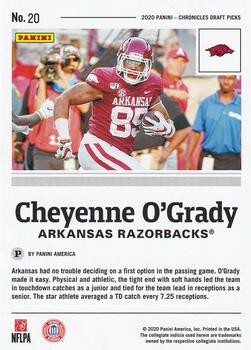 2020 Panini Chronicles Draft Picks #20 Cheyenne O'Grady Back