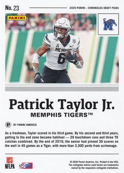2020 Panini Chronicles Draft Picks #23 Patrick Taylor Jr. Back