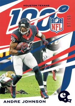 2019 Panini Chronicles - NFL 100 Blue #37 Andre Johnson Front