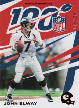 2019 Panini Chronicles - NFL 100 Red #28 John Elway Front