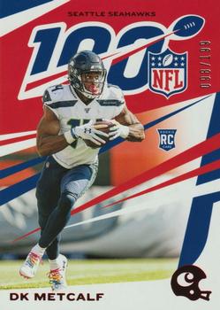 2019 Panini Chronicles - NFL 100 Red #98 DK Metcalf Front