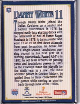 1993 Metallic Images QB Legends #20 Danny White Back