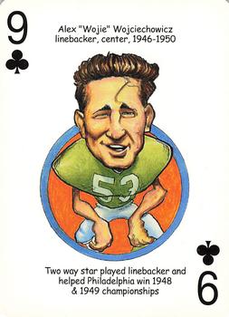 2005 Hero Decks Philadelphia Eagles Football Heroes Playing Cards #9♣ Alex Wojciechowicz Front