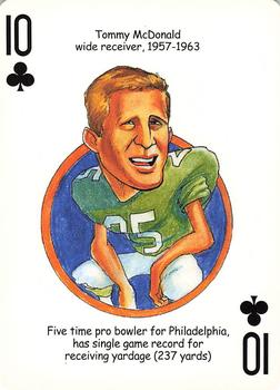 2005 Hero Decks Philadelphia Eagles Football Heroes Playing Cards #10♣ Tommy McDonald Front