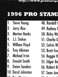 1996 Chris Martin Enterprises Pro Stamps #039 Kyle Brady Back