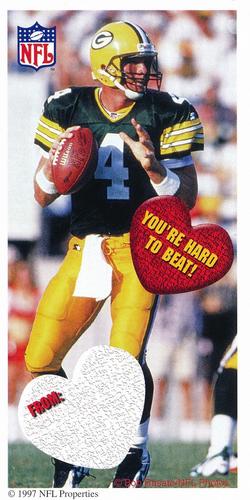 1997 Cleo Quarterback Club Valentines #NNO Brett Favre Front