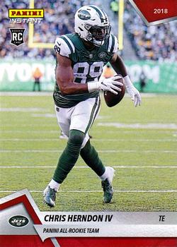 2018 Panini Instant NFL - All-Rookie Team #6 Chris Herndon IV Front
