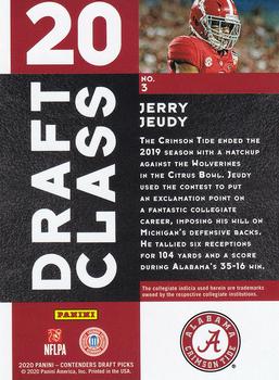 2020 Panini Contenders Draft Picks - Draft Class #3 Jerry Jeudy Back