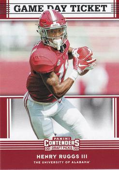 2020 Panini Contenders Draft Picks - Game Day Ticket #8 Henry Ruggs III Front