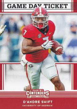 2020 Panini Contenders Draft Picks - Game Day Ticket #11 D'Andre Swift Front