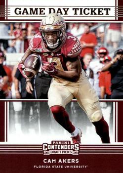 2020 Panini Contenders Draft Picks - Game Day Ticket #16 Cam Akers Front