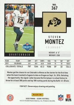 2020 Score - End Zone #367 Steven Montez Back