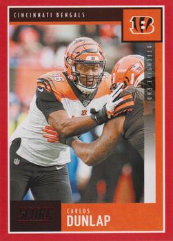 2020 Score - Red #58 Carlos Dunlap Front