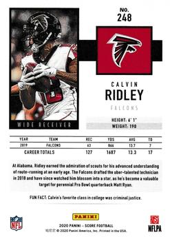 2020 Score - Red #248 Calvin Ridley Back