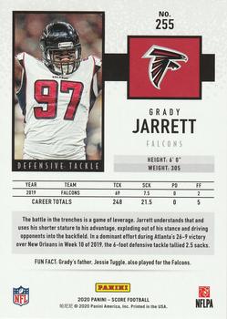 2020 Score - Red #255 Grady Jarrett Back
