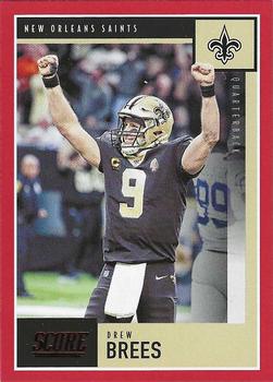 2020 Score - Red #269 Drew Brees Front
