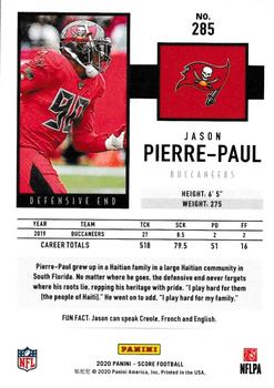 2020 Score - Red #285 Jason Pierre-Paul Back